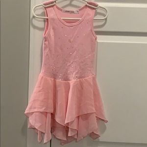 Kids light pink designer dress.
